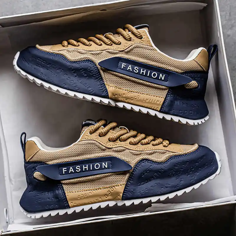 Summer Legitimate Leather Jogging Shoes Men Loafers Men Luxury Sneakers Luxury Brand Tennis Man Sport Lofer Special Wide