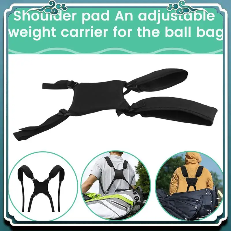 Portable Golf Shoulder Strap Golf Bag Strap Replacement Comfort Shoulder Adjustable Strap Golf Bag Accessories Eco-Friendly