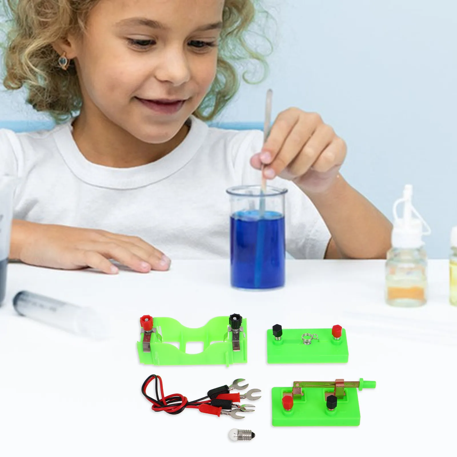 

1 Set Physics Teaching Equipment Science Lab Kit Electricity Experiment Stem Educational Basic Electricity