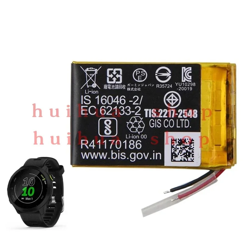 361-00140-01 Replacement Battery For Garmin Forerunner 55 GPS Smartwatch 158mAh