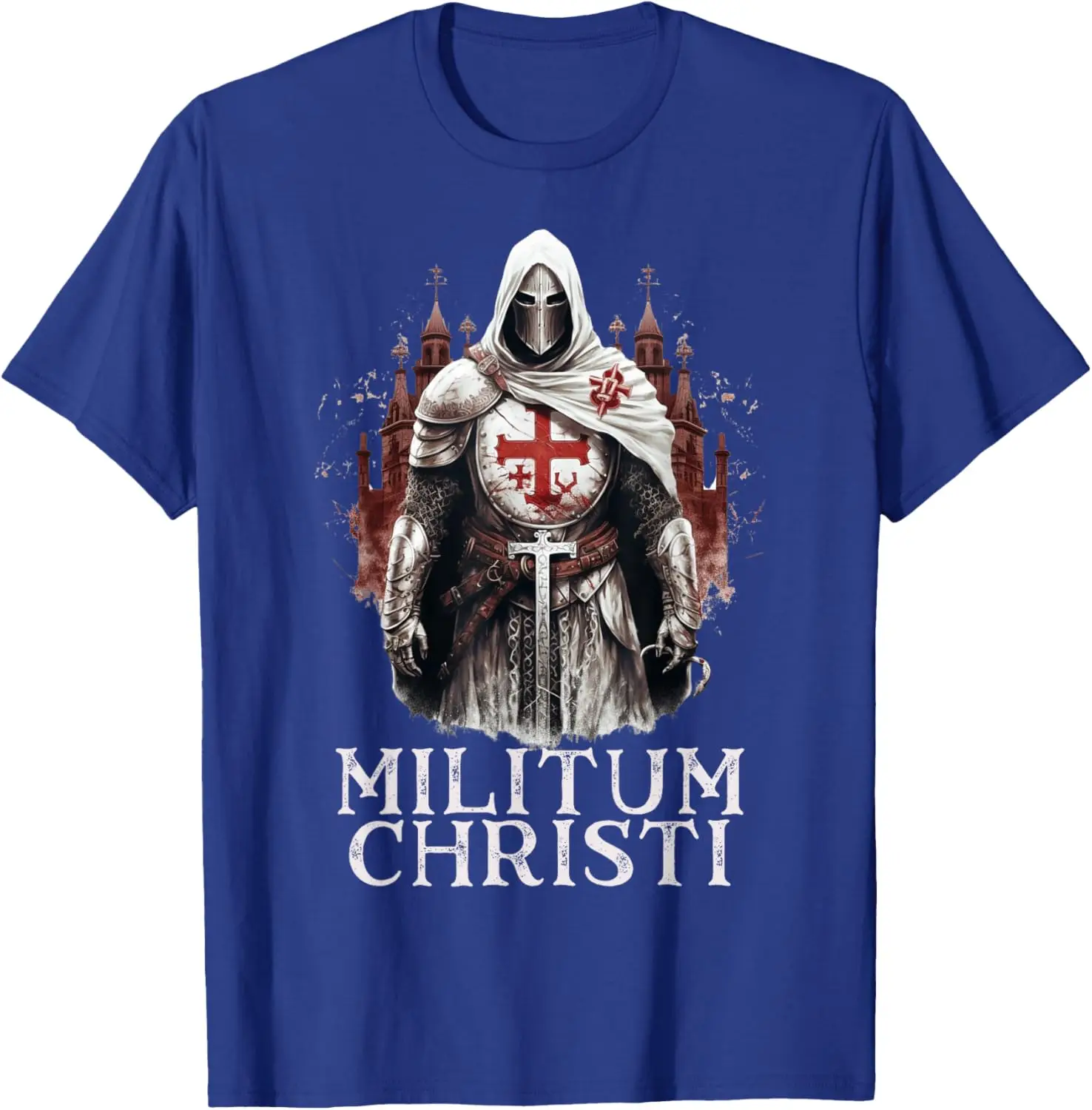 Catholic Knight Templar Crusader Cross T-Shirt 100% Cotton O-Neck Short Sleeve Summer Casual Mens T-shirt Streetwear