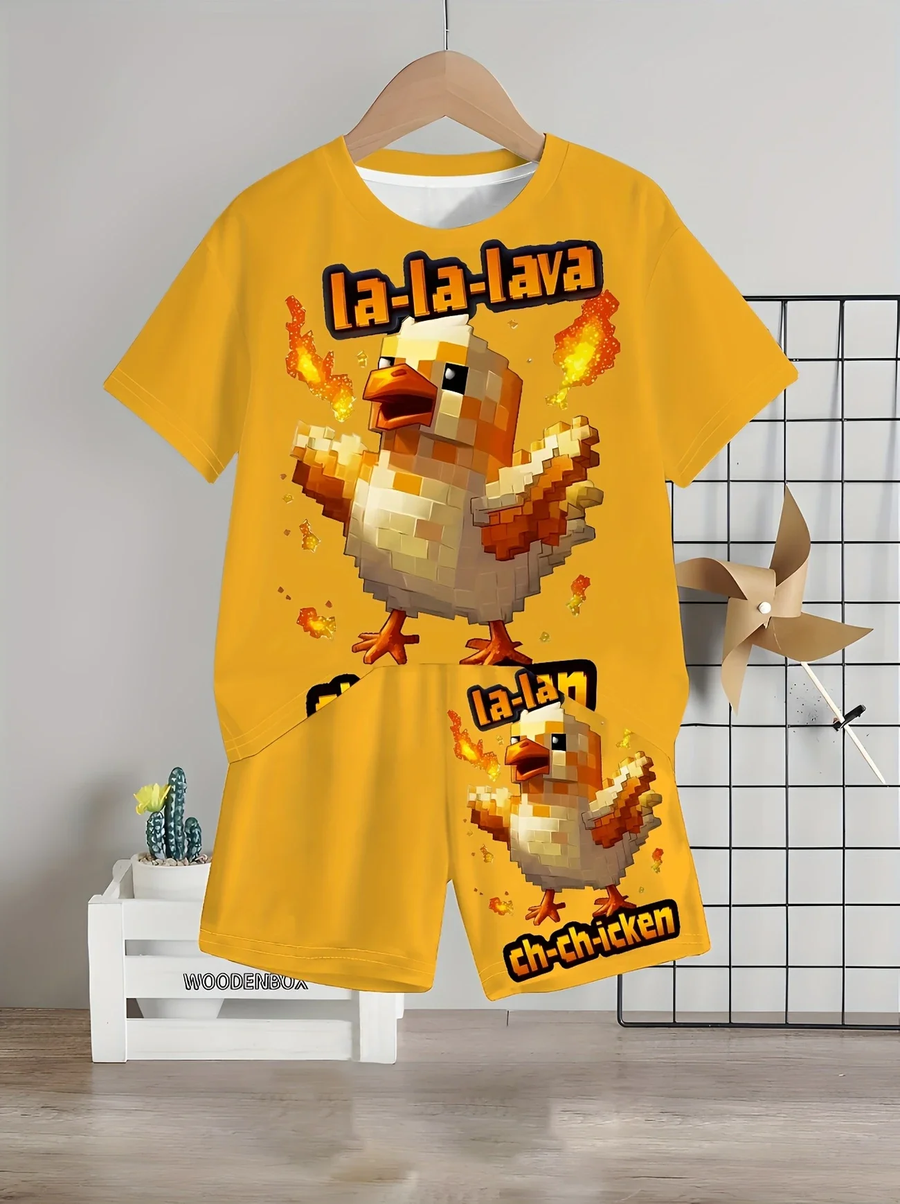 2025 Summer Men's Fashionable 3D Printed Short Sleeved T-shirt and Shorts, Essential for Outdoor Activities