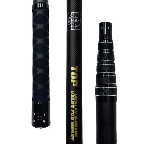 Imagen 2 del producto Marca MBLN, longitud Total de 328 cm/129 pulgadas, ultraligera Total 414g, red de aterrizaje portátil, mango de red de carbono, cabezal de red de aleación de aluminio