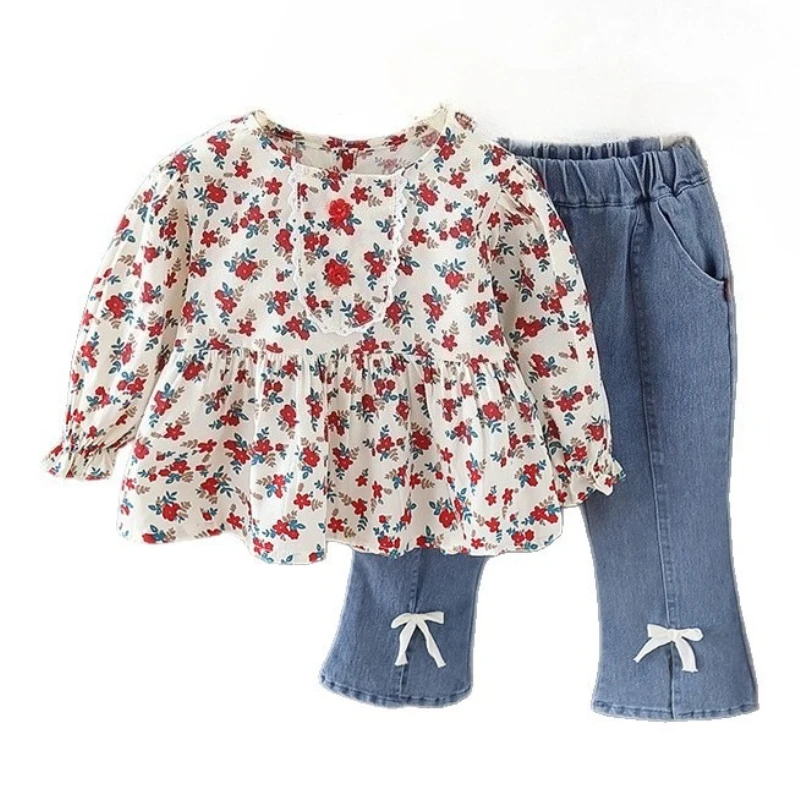 

New Spring Autumn Baby Clothes Set Children Girls Long Sleeved T-Shirt Pants 2Pcs/Sets Fashion Infant Clothing Kids Tracksuits