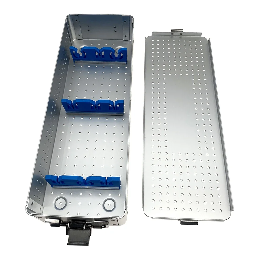 Sterilization Tray Case Sterilization Box Aluminium Alloy Hysteroscopy Surgical Instrument Disinfection Tray Autoclave