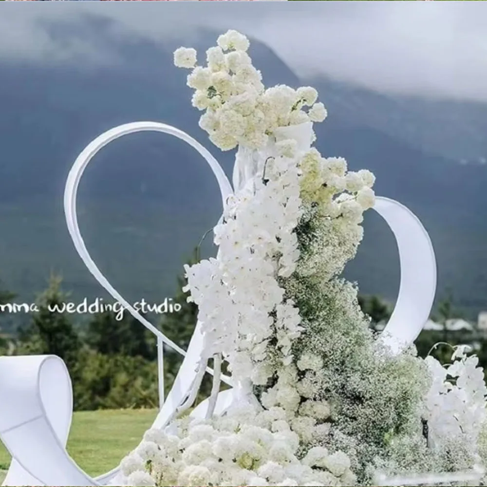 Fabric Sock Cover Decor Wedding Free Curve Wave Arc Spiral Variable Elastic Cloth Modeling Event Decor fits for 35CM PVC Board