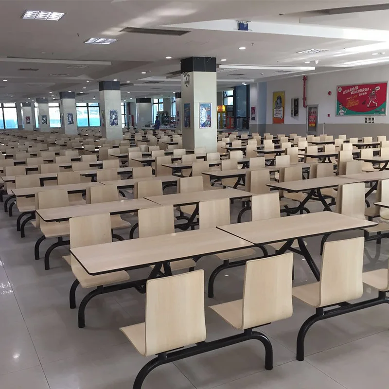 Cafeteria Dining Table And Chairs School Company Restaurant Dining Hall Fast Dining Table And Chairs