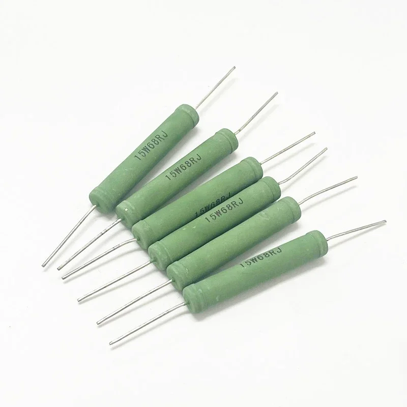 10PCS RX21 wire wound resistor 15W 1R 2 3.9 4.7 5 5.1 10R 12 15R 20R 50R 100R