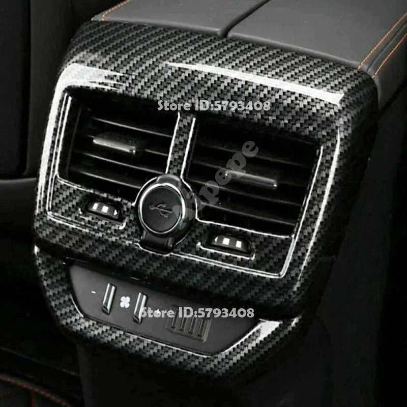 For Peugeot 3008 5008 GT 2017- 2023  ABS Window Lift Switch Gear Water Cup Panel Air Condition Outlet Cover Interior Accessories