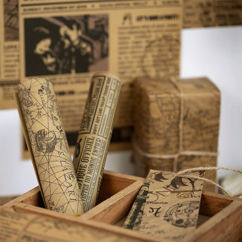 ريترو صياغة ورقة يدوية كرافت ورقة الزفاف شكرا لك تسمية التفاف هدية