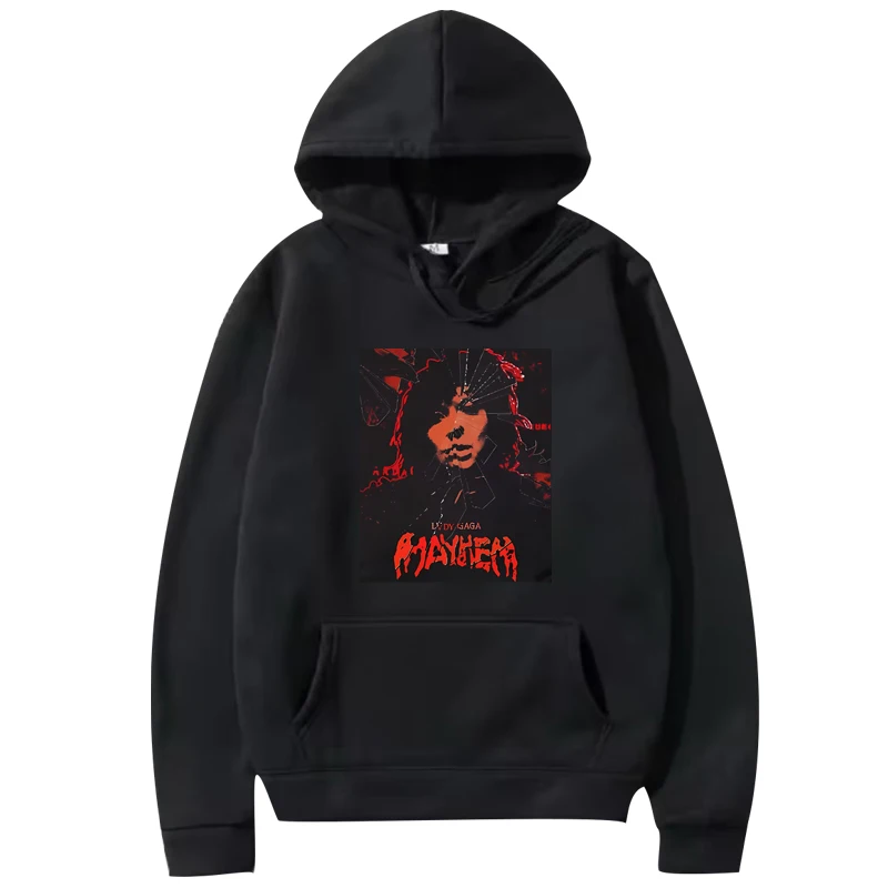 

The Mayhem Lady Gaga Tour 2025 hoodie new men women fashion vintage Long sleeve streetwear print Graphic oversized hoodie unisex