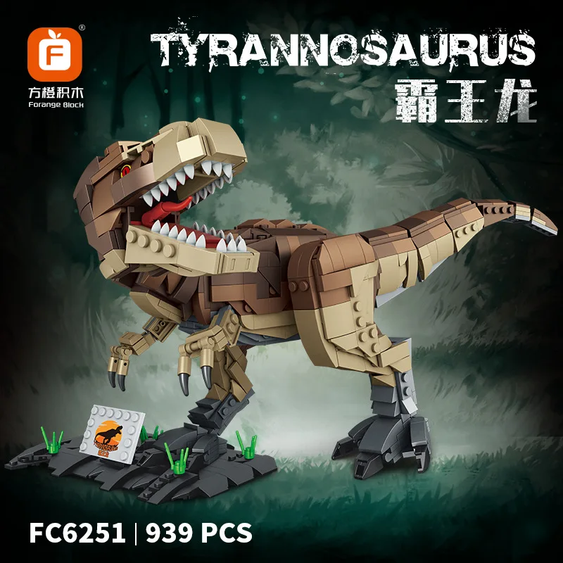 Dinosaur Model Tyrannosaurus Tyrannical Dragon Sickle Dragon Building Blocks Assembled Toys For Kid Boys Birthday Holiday Gift