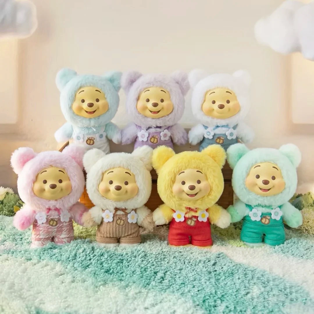 

TOP TOY Disney Pu Pu Winnie Pooh Bear Candy Series Blind Box Фигурки Виниловый плюшевый кулон Симпатичный сборный орнамент Модная игрушка-кукла