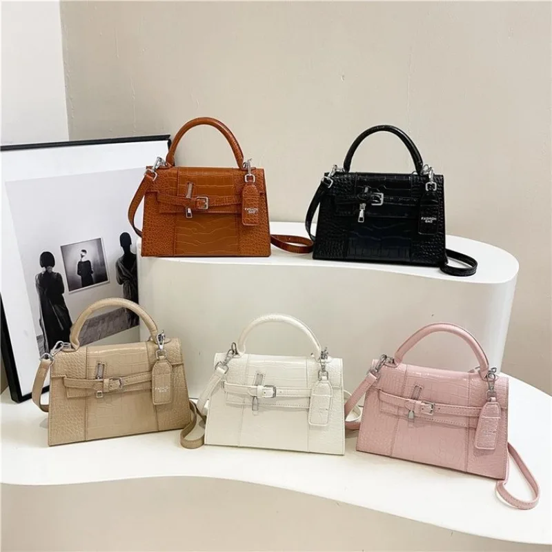 Verano 2025, nuevo bolso Kelly, bolso de un solo hombro, diseño lujoso, bolso cruzado de nicho y de alta gama para mujer, bolso