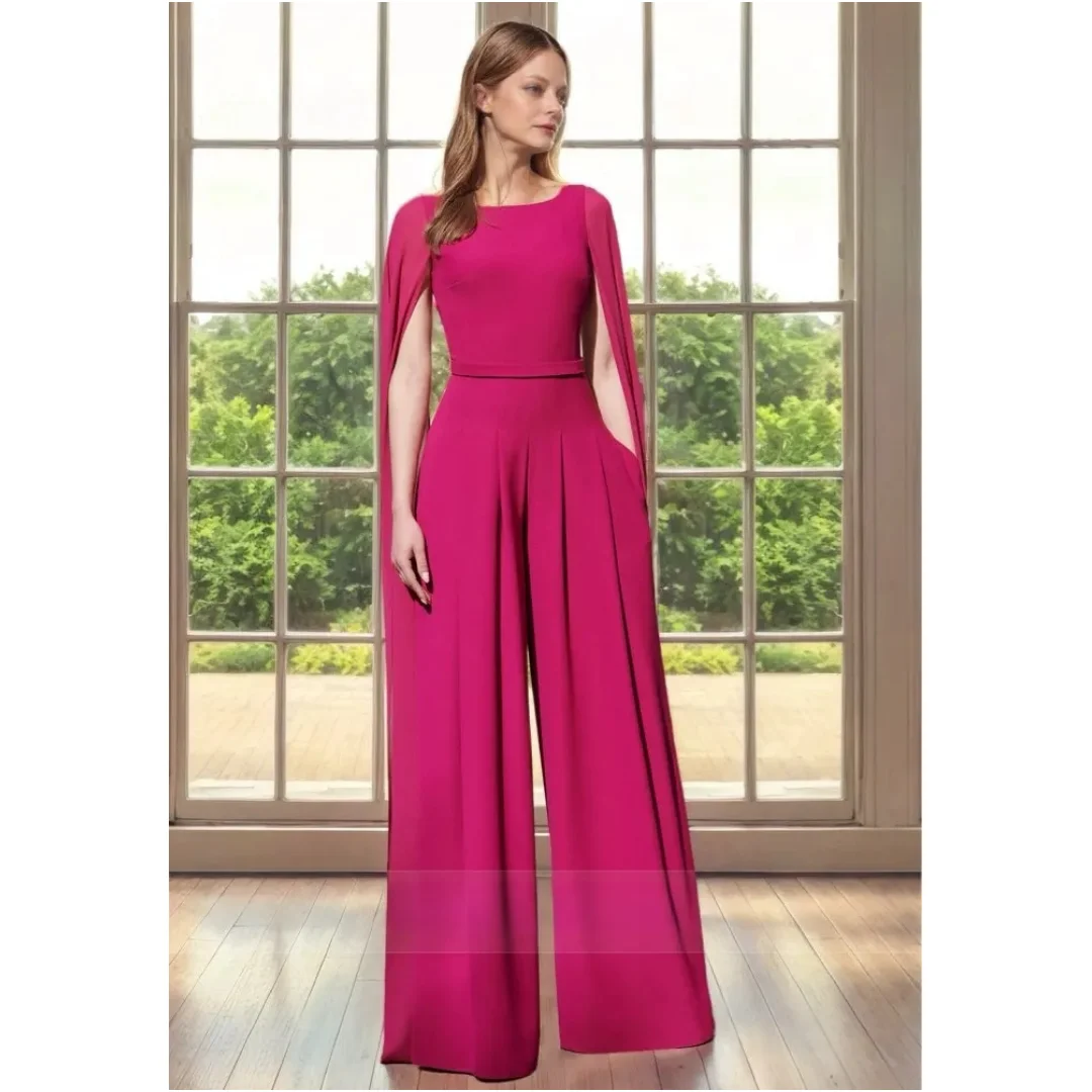 

Lena Backless Elegant Evening Dresses for Women Luxury Occasions Dresses 2024 Women Round Neck Robe De Soiree Femmes Purple Red