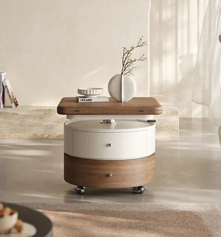 

4Italian mobile lift folding coffee table French retro multi-functional integrated living room coffee tablelx