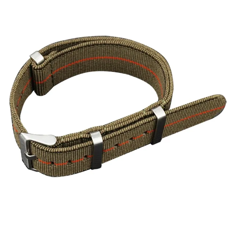 Washable Elastic Nylon Watchband For Seiko 60s French Troops Parachute Bag Nato Strap 18mm 20mm 22mm Outdoor 2026 bracelet