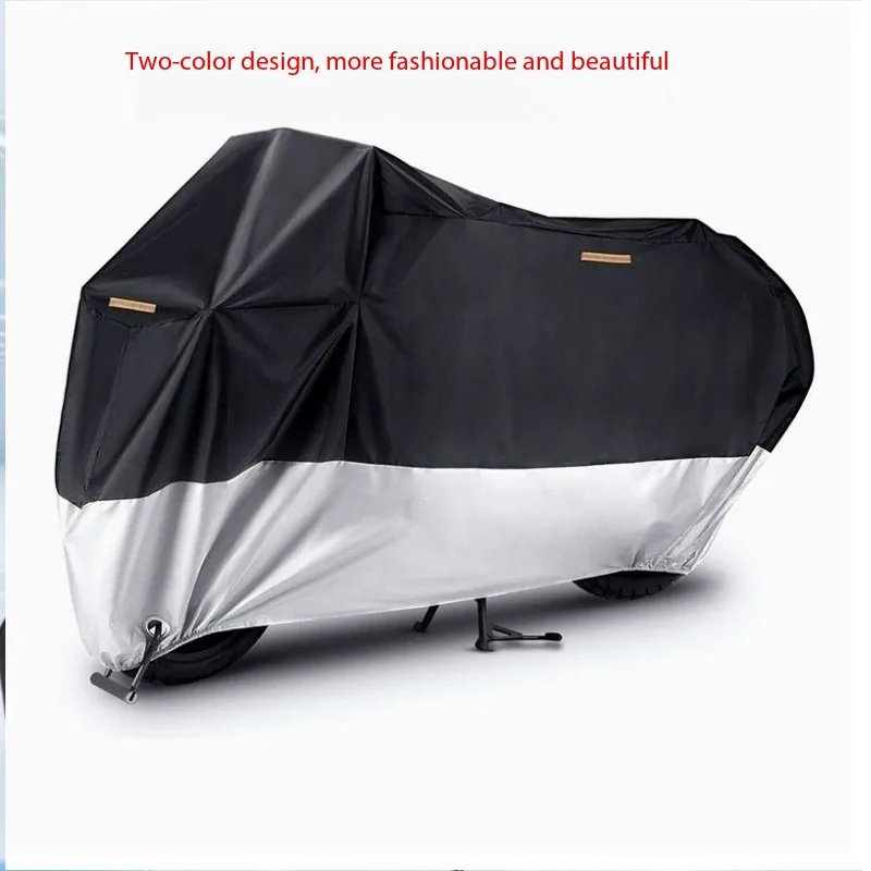 Outdoor Motorcycle Waterproof Cover Set - 210D Oxford Fabric, Scratch-Resistant, Anti-Pollution Protection, Suitable for Parking