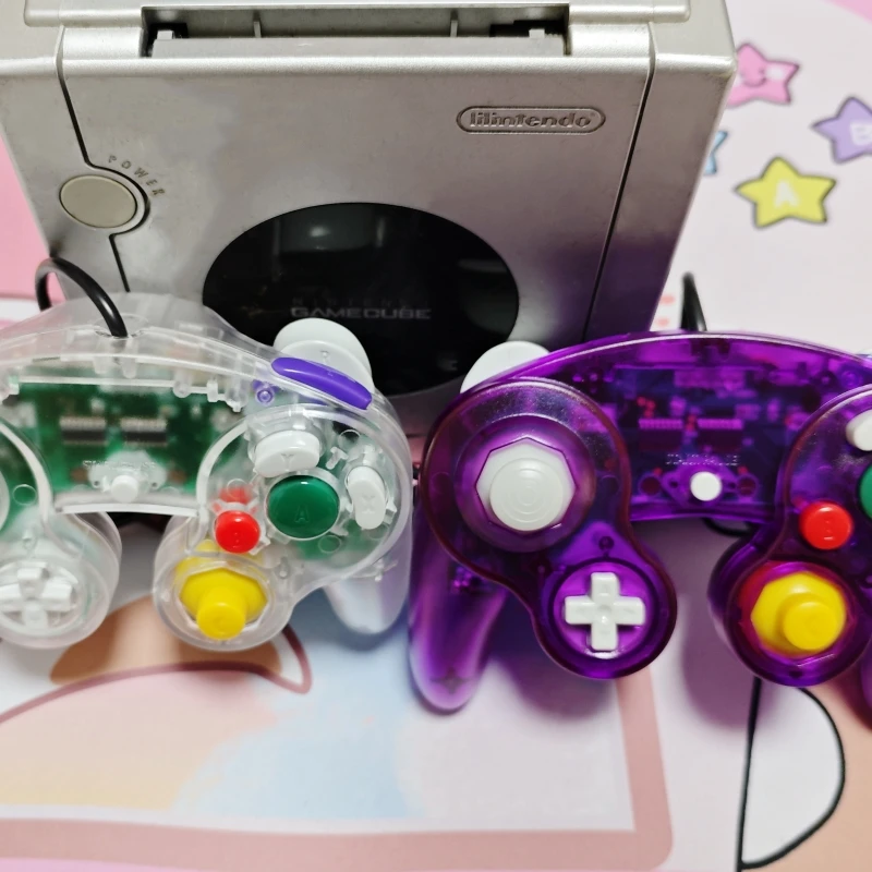New Gamepad For GameCube NGC Gamepads Transparent Color Wired Game Controller Joystick for NGC Game Console Compatible with Wii image 5