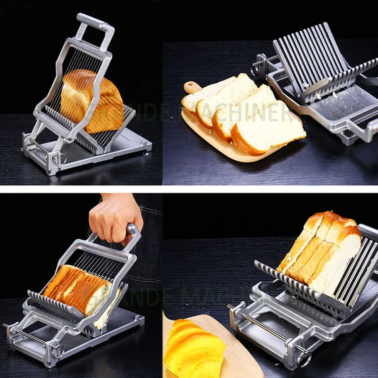 Small Manual Durable Cheese Slicer with Cutter 10mm 20mm Cheese Cube Cutter Tofu Bread Toast Slicing Machine for Sale