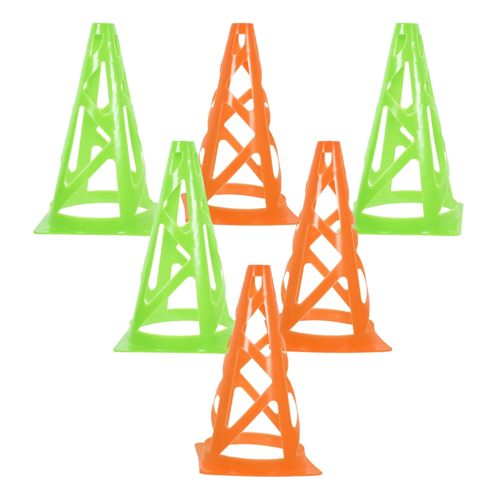 

12 Pcs Training Cones 9 Inch Soccer Football Equipment Sports Tool Props Party Favors Stackable Marker Cones Durable PP Material