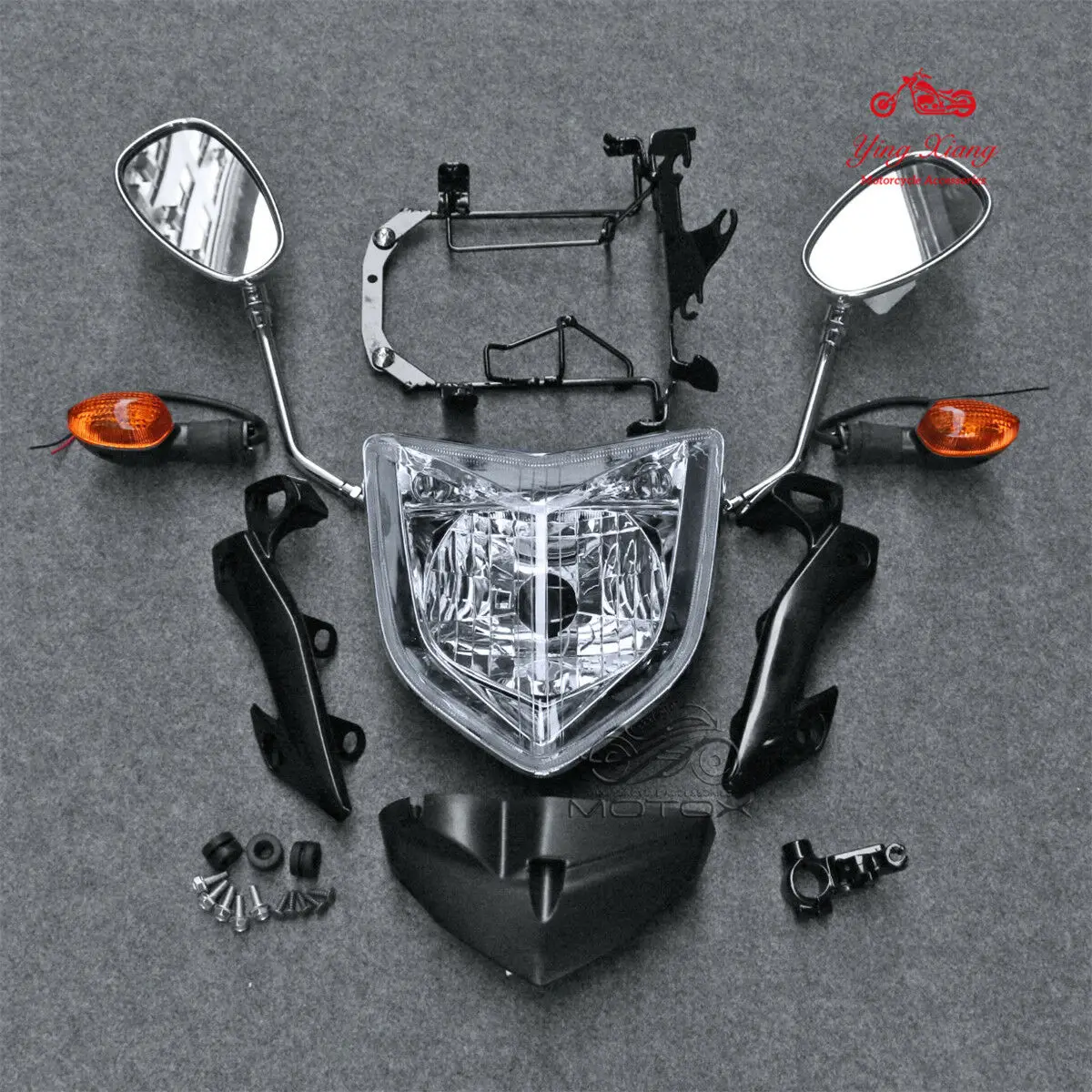 

Headlight Set Fit For FZ-1 FZ1 N 2006 - 2015 Yamaha FZ1N Turn Signal Light Mirror Bracket Instrument 2007 2008 2009 2010 2011