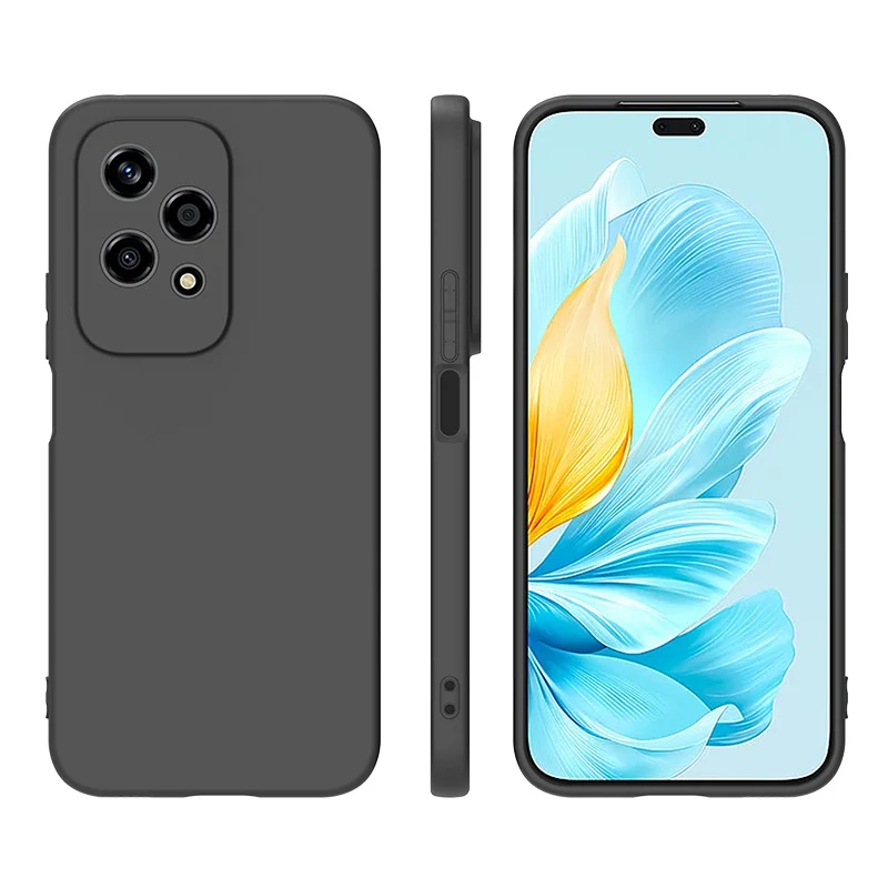 For Honor 200 Lite Case 200Lite TPU Soft Black Slim Matte Silicone Case for Honor 200 Lite Back Cover Honor200Lite Phone Cases