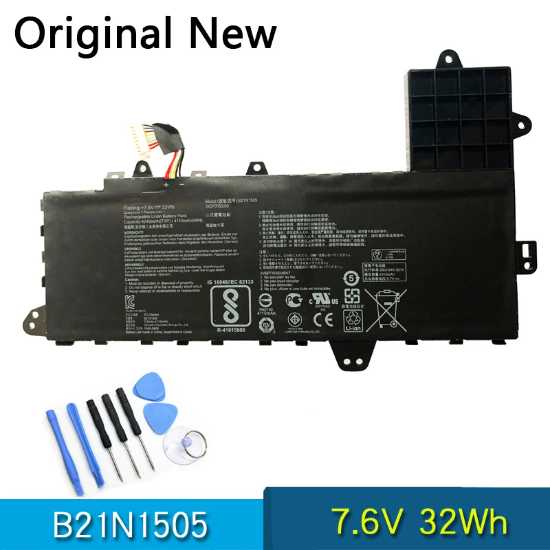 새로운 원본 B21N1505 ASUS E402M E402MA E402S E402B E402N E402NA E402WA E402SA 7.6V 32Wh