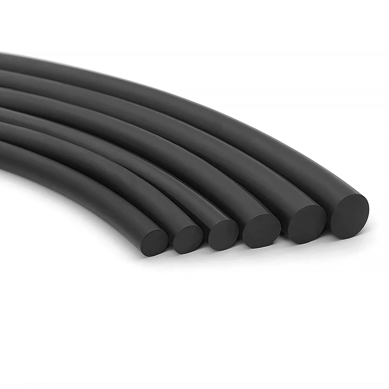 Durchmesser 1mm-10mm, 1M-5M, massiver schwarzer FKM-Rundstreifen, O-Ring-Gummischnur, gute Abdichtung, öl- und chemikalienbeständig, Dichtungsband für Autotürdichtungen – Detail 5