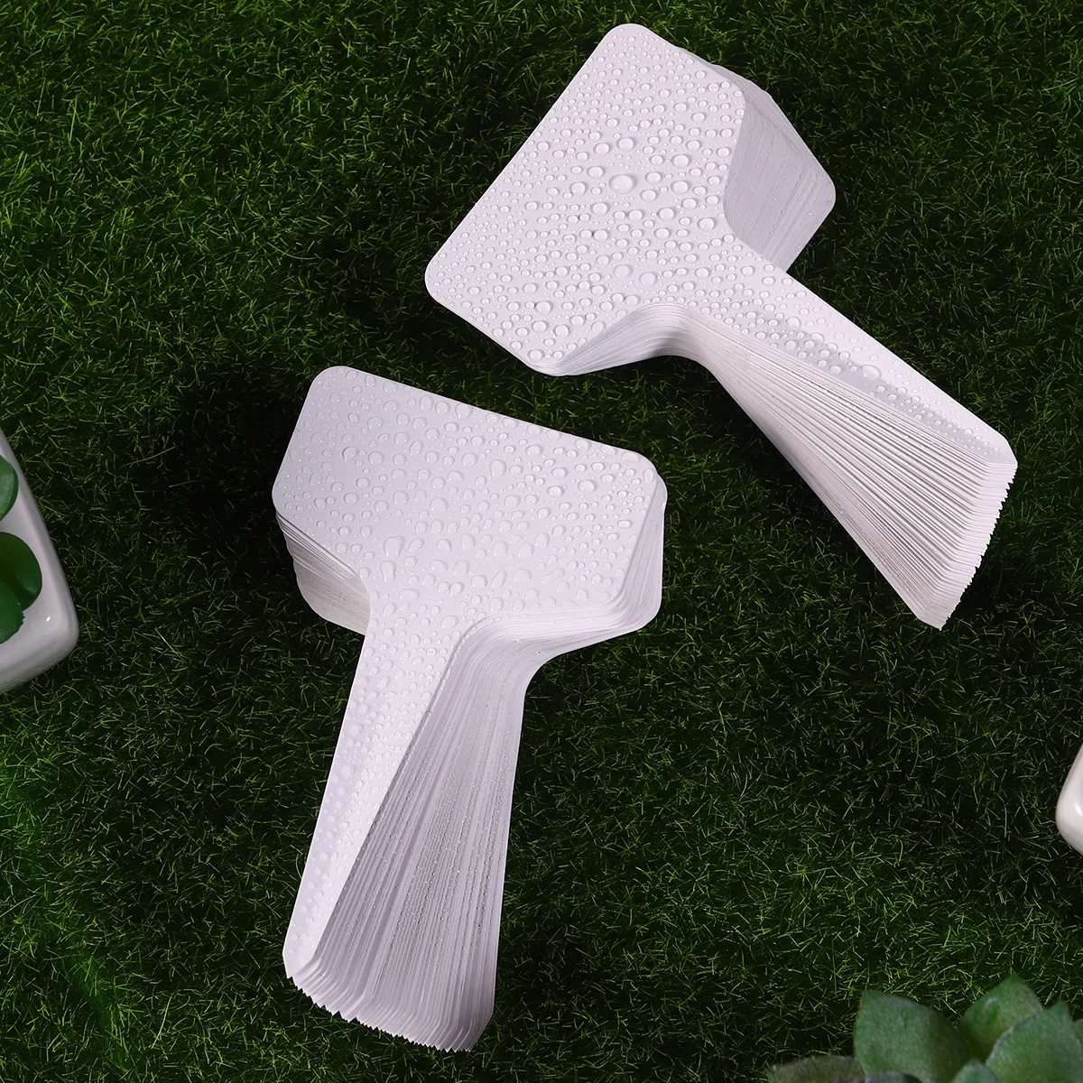 100 個のガーデニングラベルプレート 植栽用 植物アクセサリータグ フラワーサイン DIY マーカー T 型グレータグ ハロウィンラベル