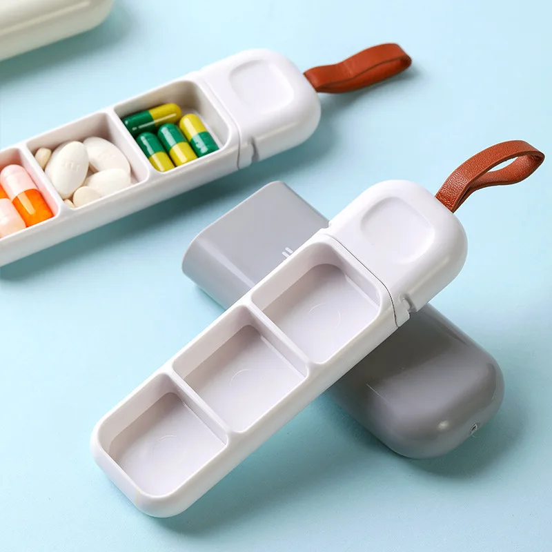 Fashion Portable Nordic Style Pill Box Tablet Pillbox Dispenser Medicine 3 Grids Dispensing Storage Kit Pocket Vitamin Organizer