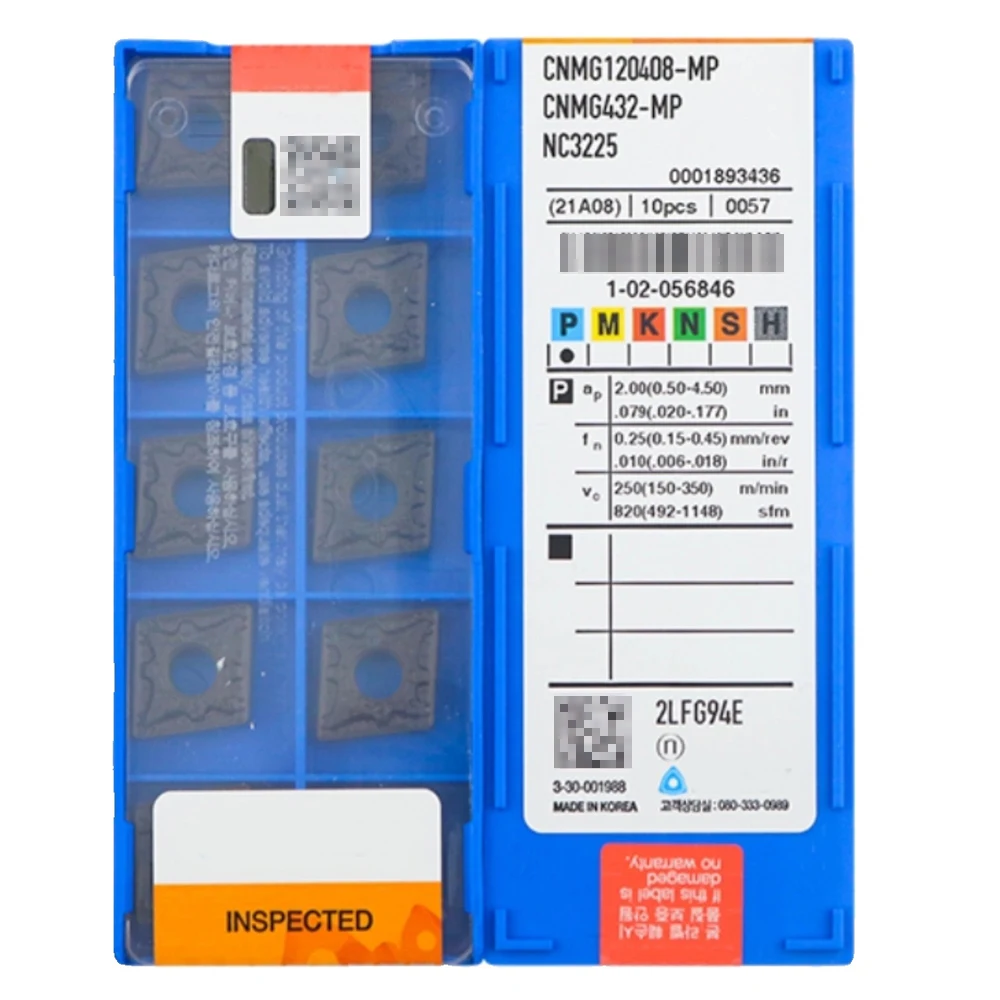 HUAZHICHUN CNMG 120408-MP NC3225 Carbide CNC Lathe Thread Turning Inserts For Thread Turning Toolholder