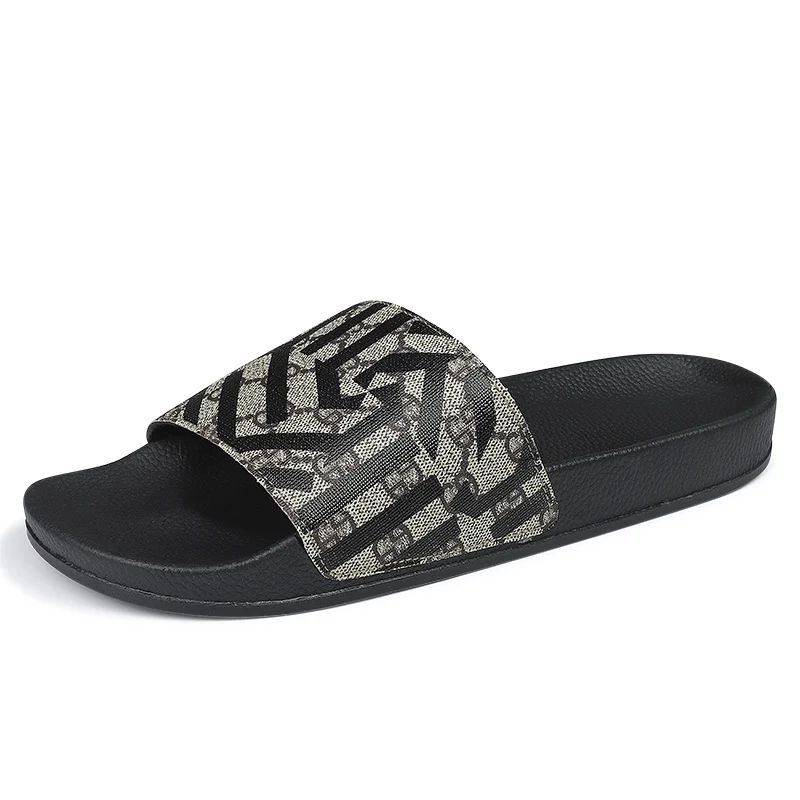 

Men's fashionable slippers with soft sole and anti slip one line slippers, men's slippers size 39-45