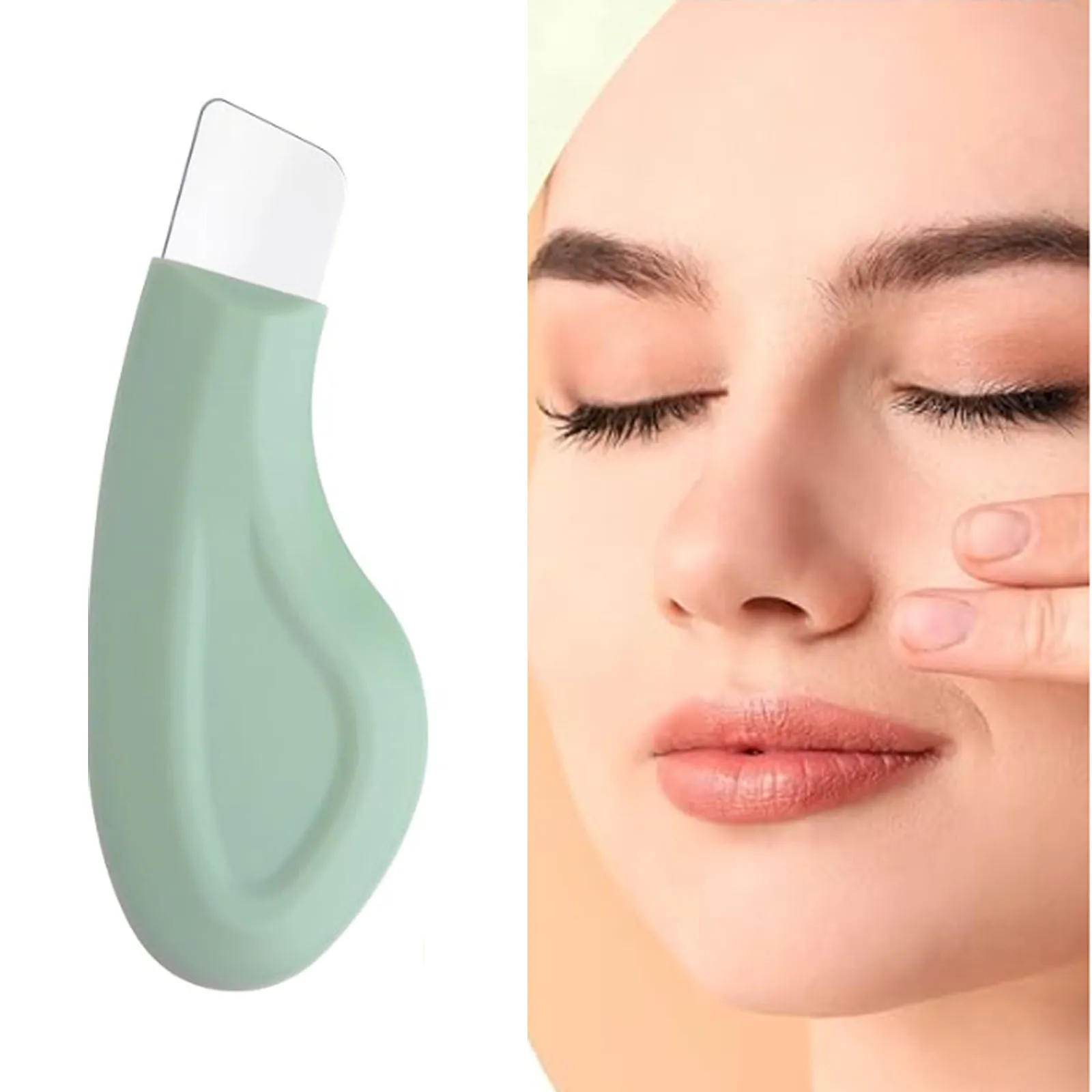 Blackhead Remover เครื่องมือซิลิโคนจมูก Blackhead Remover ทําความสะอาดผิว Spatula Mild และปลอดภัย Face Scraper สําหรับผู้ชายและผู้หญิง