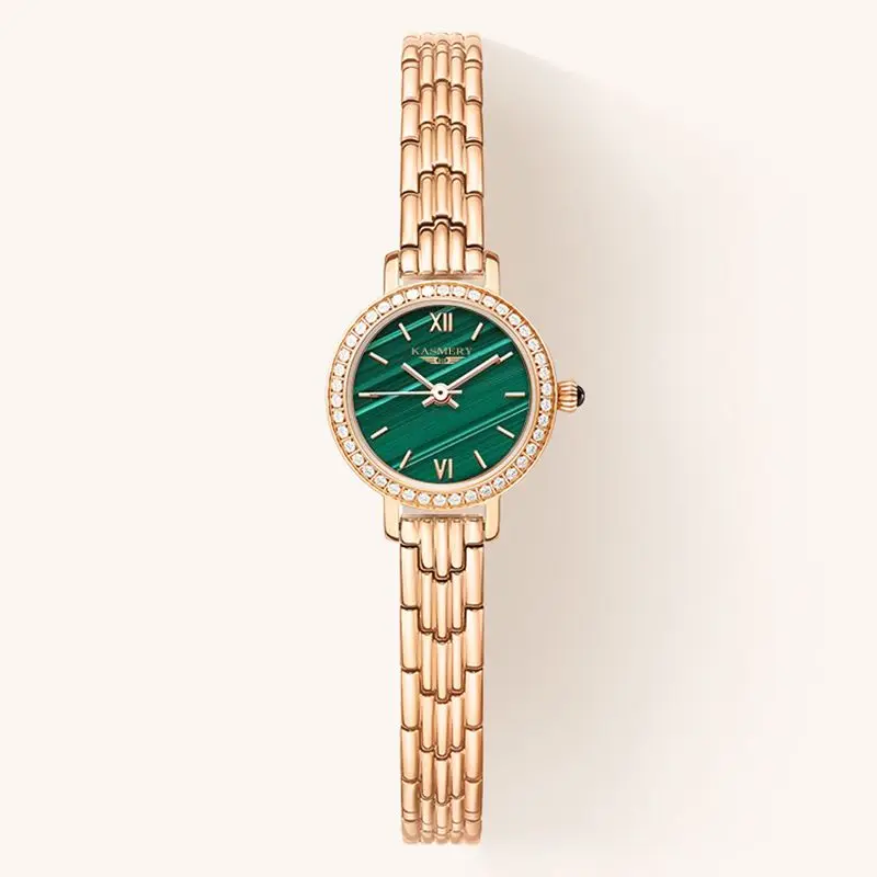 Genuine Swiss 2025 new gold women's automatic mechanical watch light luxury simple fashion chain waterproof quartz watch luxury