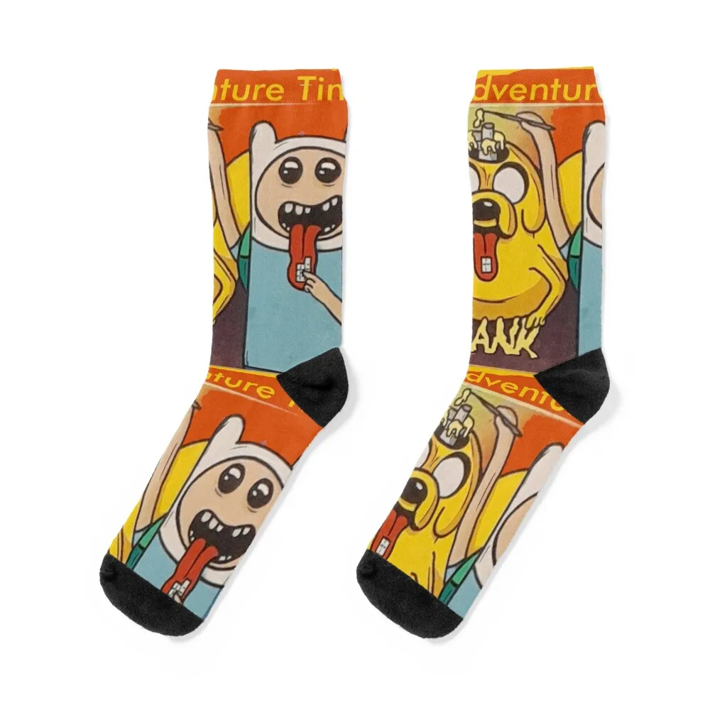 

Adventure Time, Dank, Tabs, Blotter, Jake, Fin Socks hockey custom sports sport Socks Male Women's