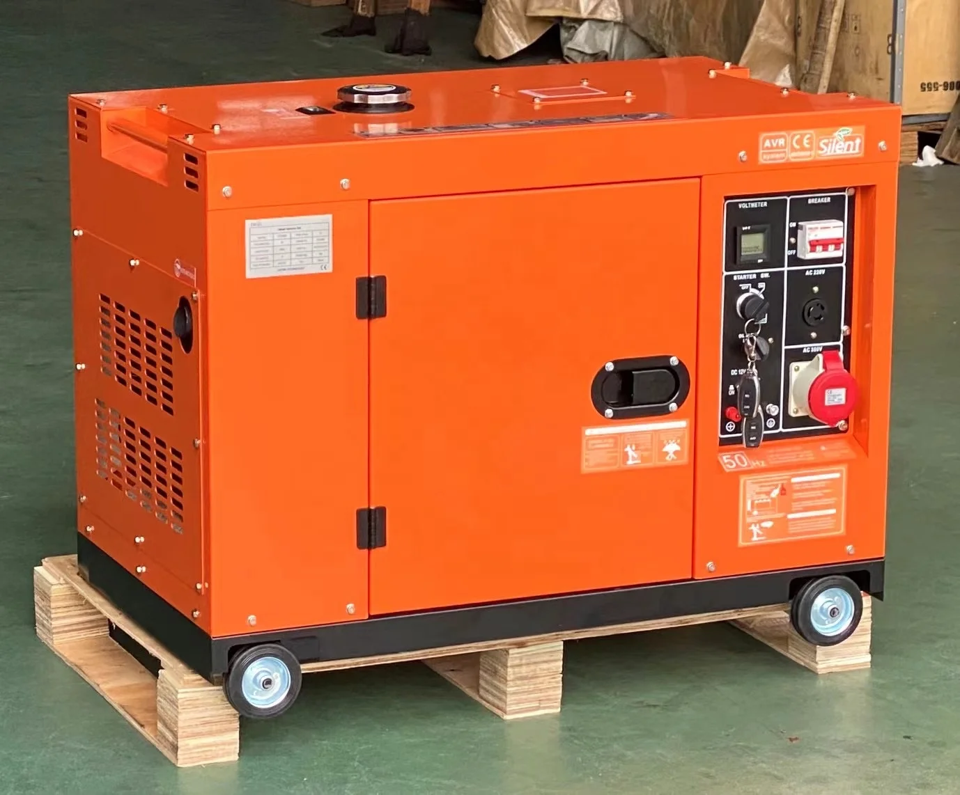 Soundproof Diesel Generator 220v/380v 60hz 3phase Generator Standby Electric Power Plant 10kw Diesel 10 Kw Hubei Titan 110V-480V