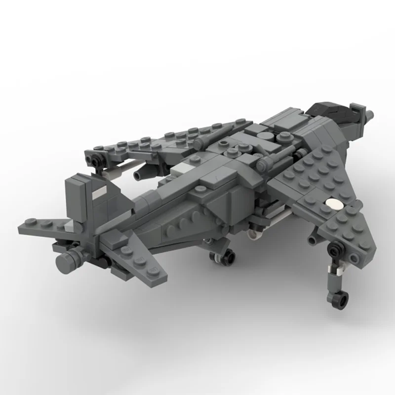 ตัวต่อ MOC Sea Harrier 265 ชิ้น ชุดสร้างโมเดล ของเล่นประกอบเอง DIY ของขวัญคริสต์มาส ไอเดียสร้างสรรค์ ตัวต่อเสริมพัฒนาการ