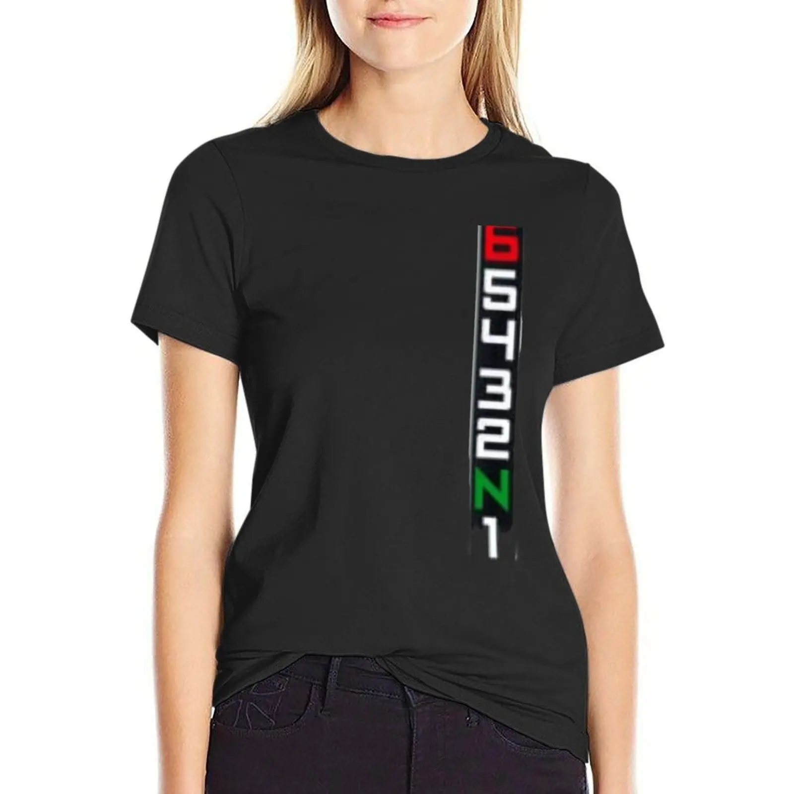 

Motorcycle Gear shift six speed One Down Five Up Premium T-Shirt animal print tees t shirts for Women loose fit