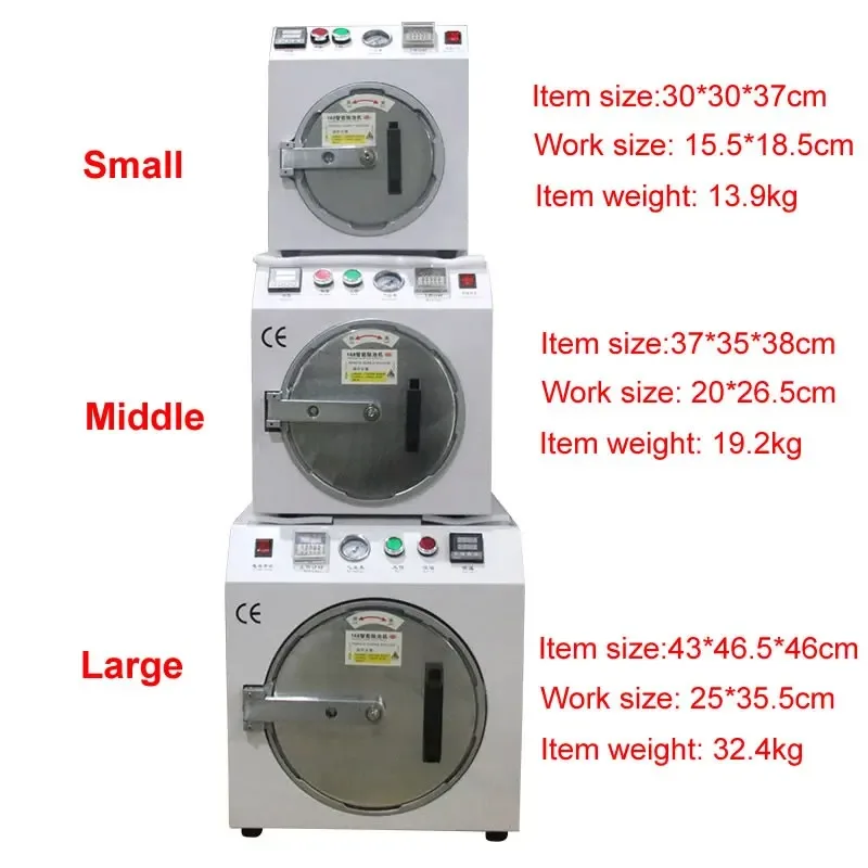 Vacuum Lamination Machine LCD OCA Autoclave Bubble Remove Remover Machine For Phone LCD Screen Repair Refurbish
