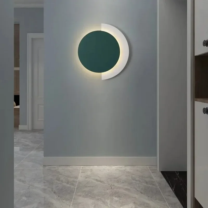 Designer Moon Eclipse Wall Light Nordic Modern Creative Corridor Living Room Simple Romantic Light Luxury Bedroom Bedlight