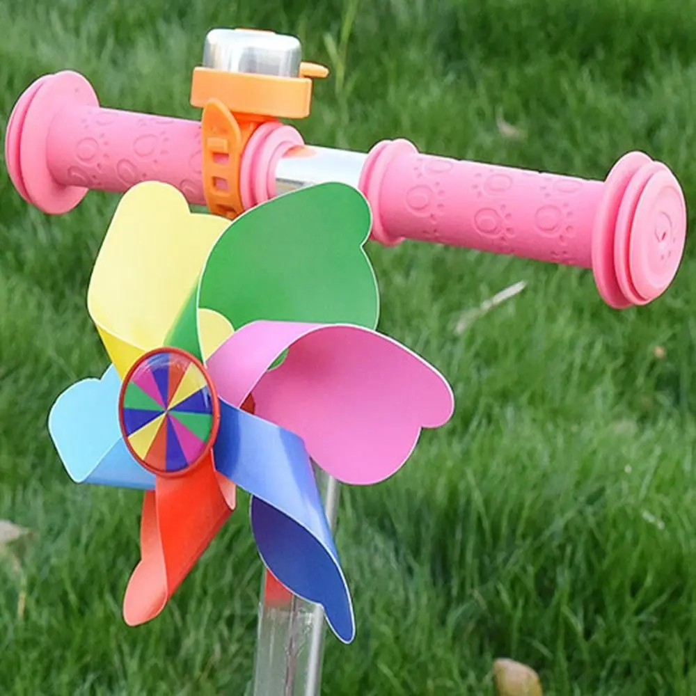 Kids Bicycle Windmill Cartoon Colorful Pinwheel Long Pole/ Short Pole Windmill Scooter Decorative Accessories Cycling Windmill