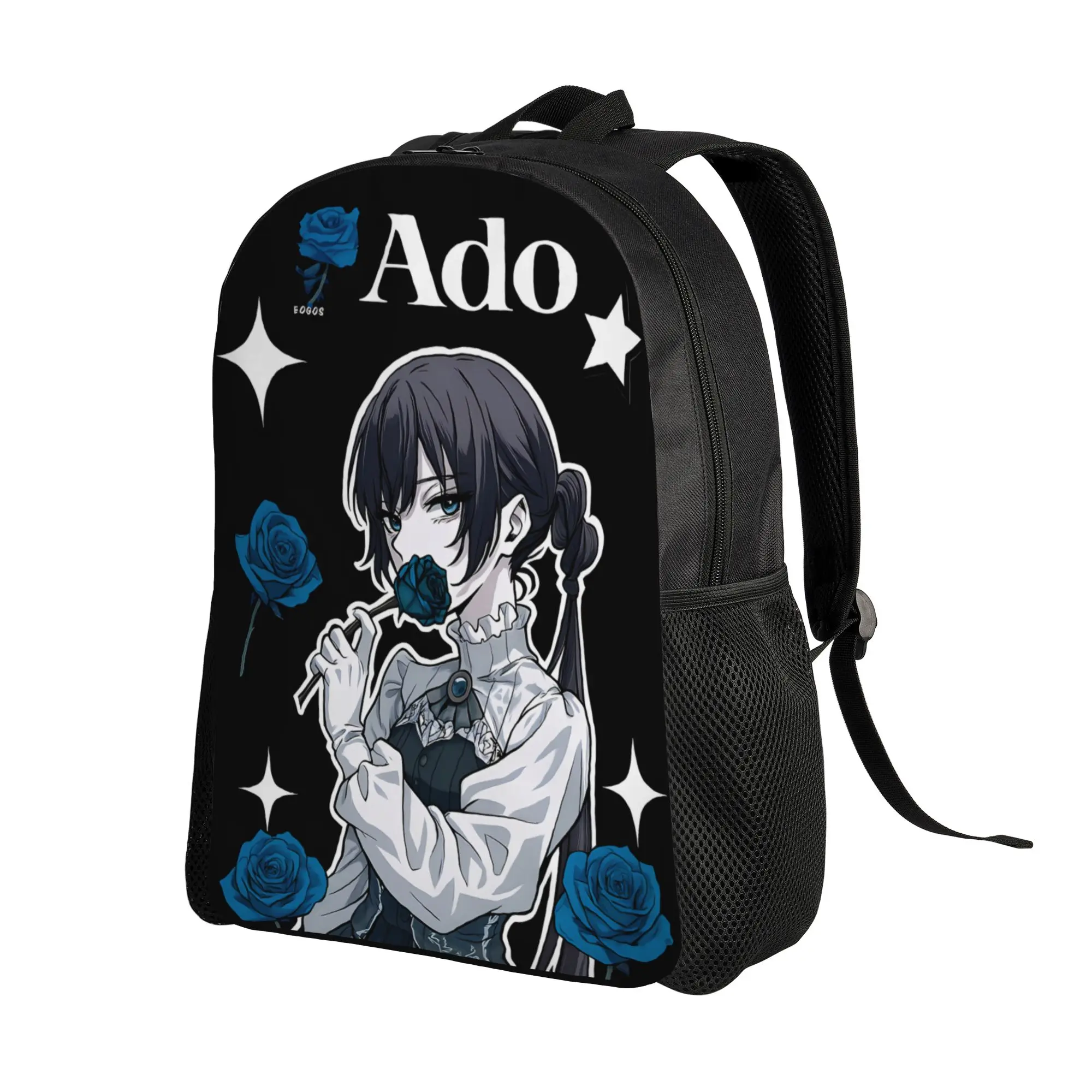 Ado Hibana World Tour Casual Backpack Durable High School Work Anime Singer Daypack for Men Women Laptop Canvas Bags