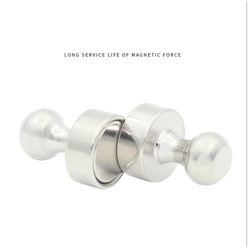 Chinchetas magnéticas con imán de neodimio súper fuerte, chinchetas con ventosa, Pin de empuje magnético de acero para pizarra blanca de refrigerador, 3/5/10 Uds.