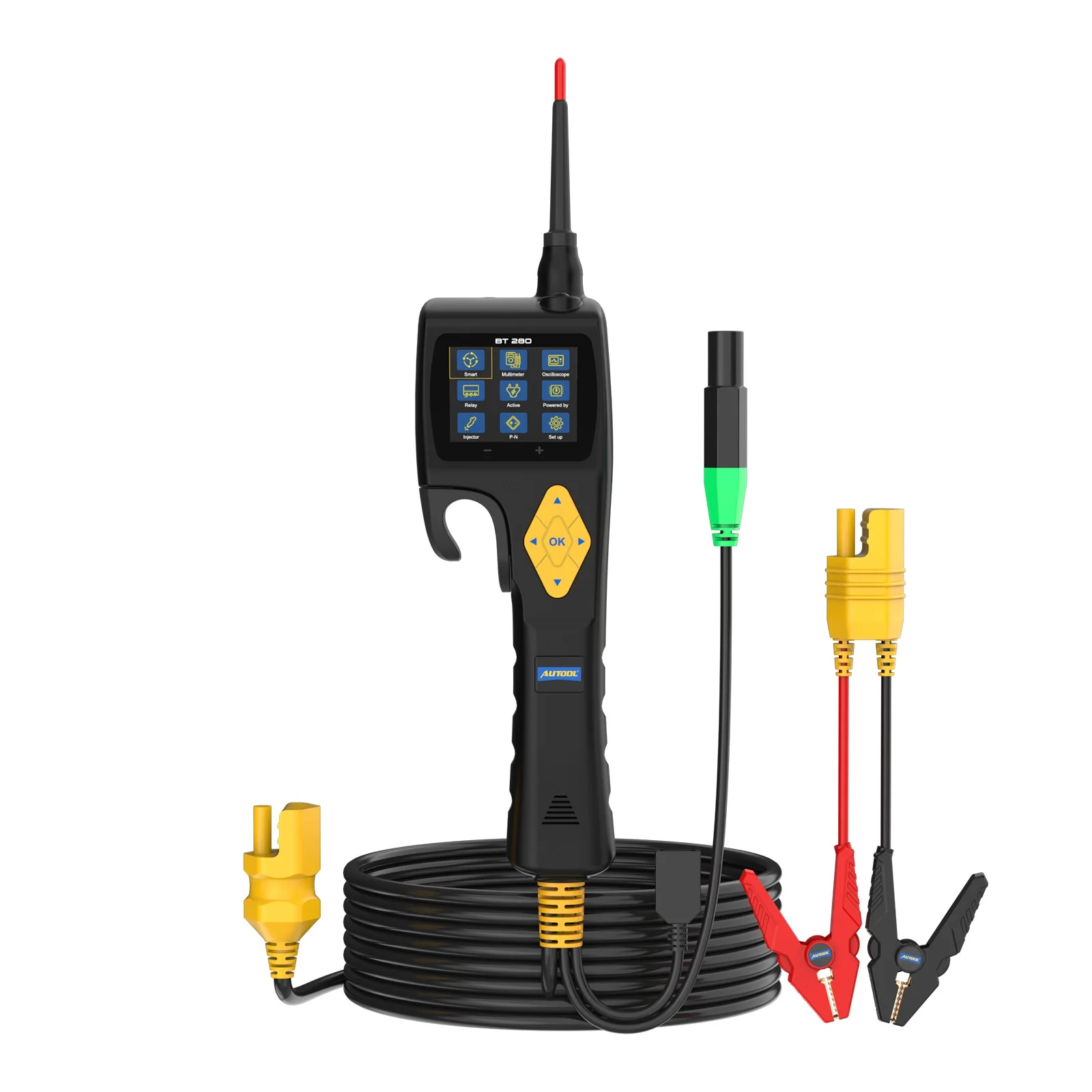 

AUTOOL BT280 Автомобильный тестер цепей Автомобильный сканер Тестер электрической системы Многофункциональный диагностический инструмент Инструмент сканирования мощности