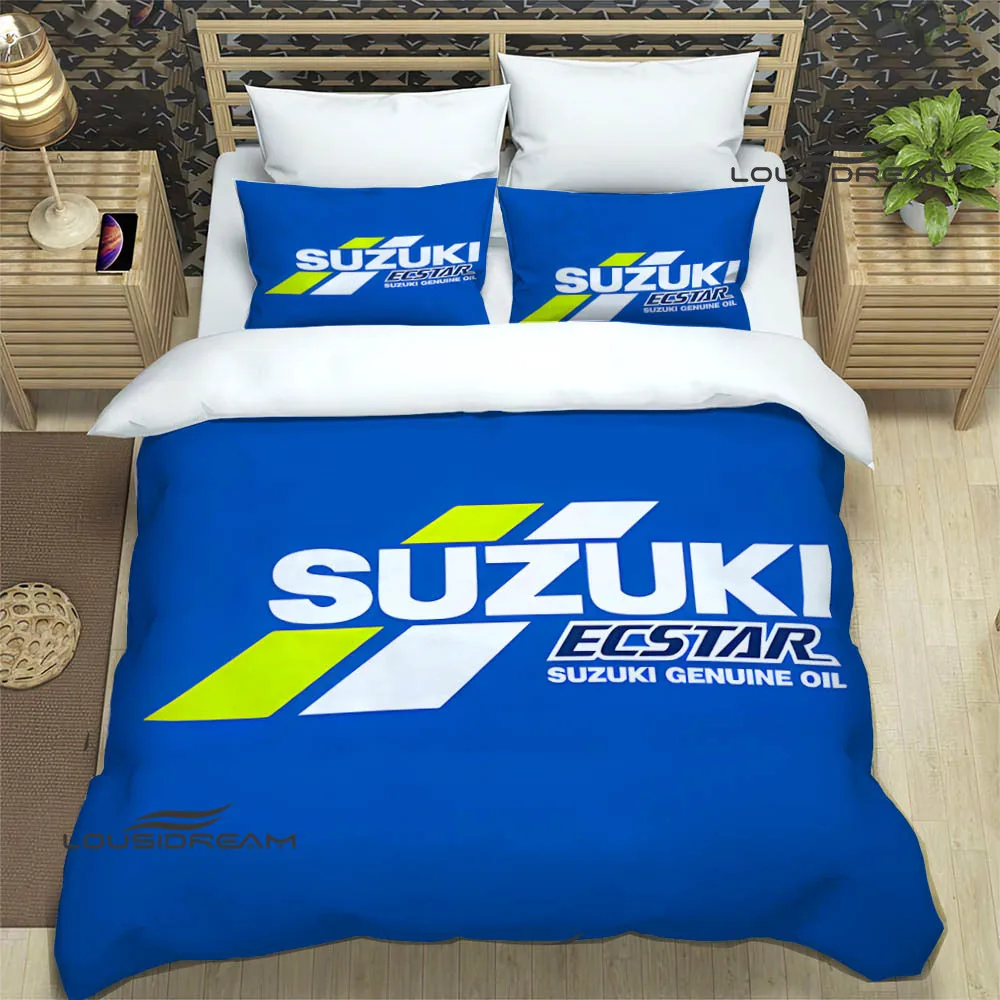 

Комплект постельного белья 3D S-SUZUKI с принтом "мотоцикл", изысканный комплект постельного белья, пододеяльник, покрывало, набор постельного белья, роскошный подарок на день рождения