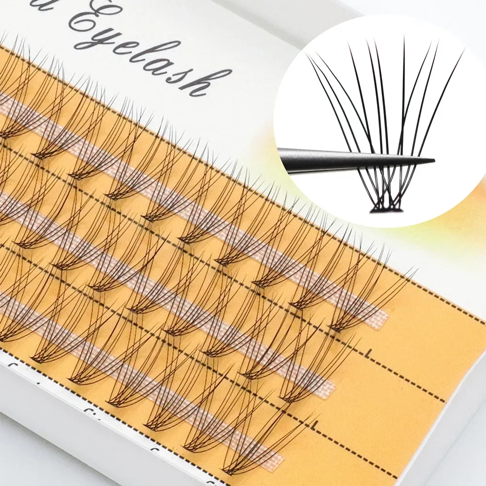 

1 Box/60 Bundles Of 10D Natural Eyelashes Mink Eyelashes Grafting Eyelash Makeup Tool Extend Single Cluster False Eyelashes