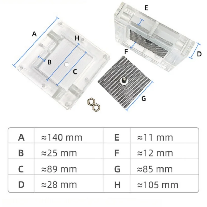 1 pc anion cation membrane electrolytic cell/used for electrochemical reaction sealing and electrolytic cell electrolysis