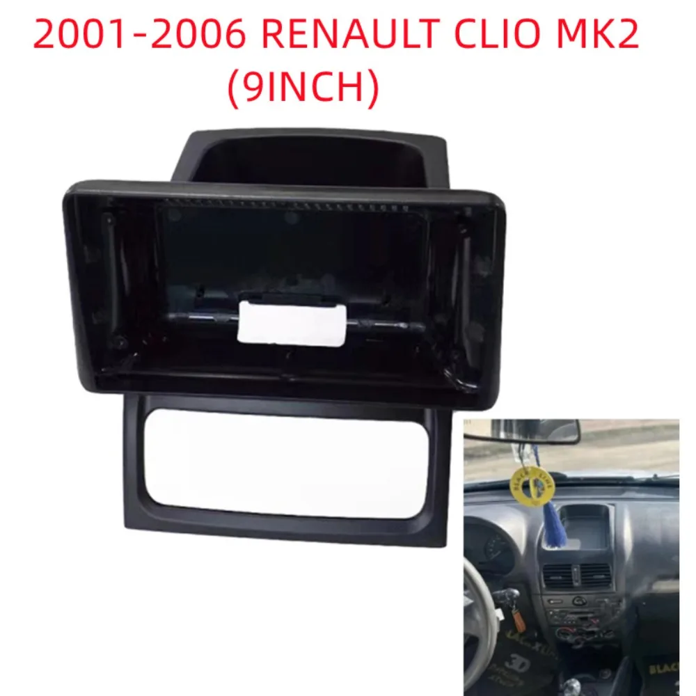 

Для 2001-2006 RENAULT CLIO MK2 Аксессуары 9-дюймовая автомобильная аудиосистема приборной панели Комплект рамы радиоприборной панели Автомобильные детали Крышки инструментов