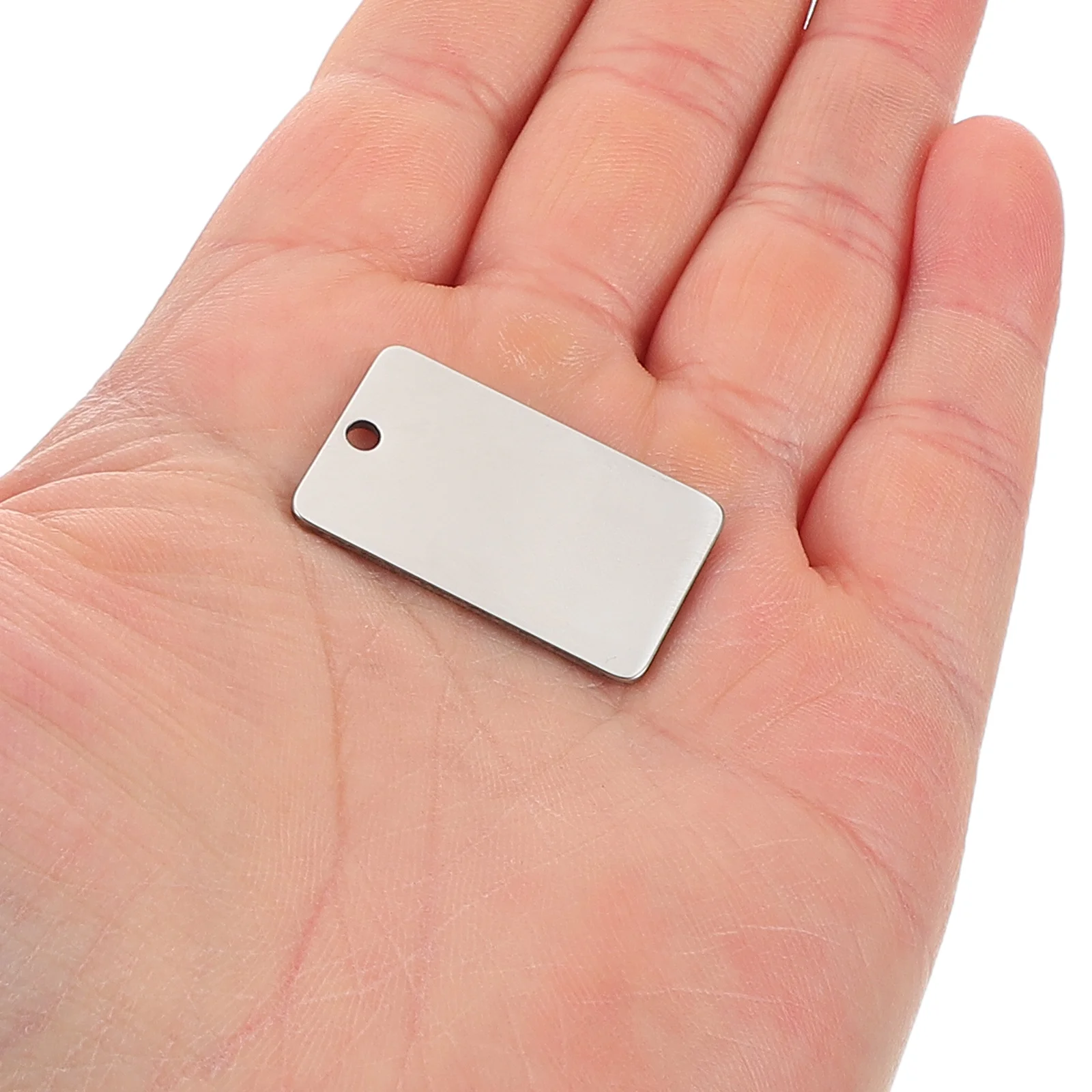 

25 Pcs Mirror Keychain Engraving Pendants Blank Accessories Earring Charm Blanks